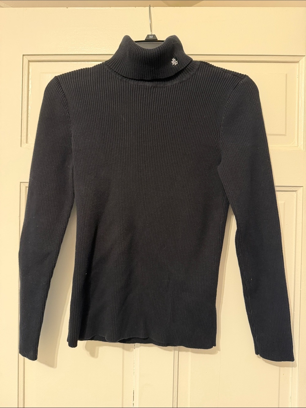Ralph Lauren black ribbed turtle neck sweater